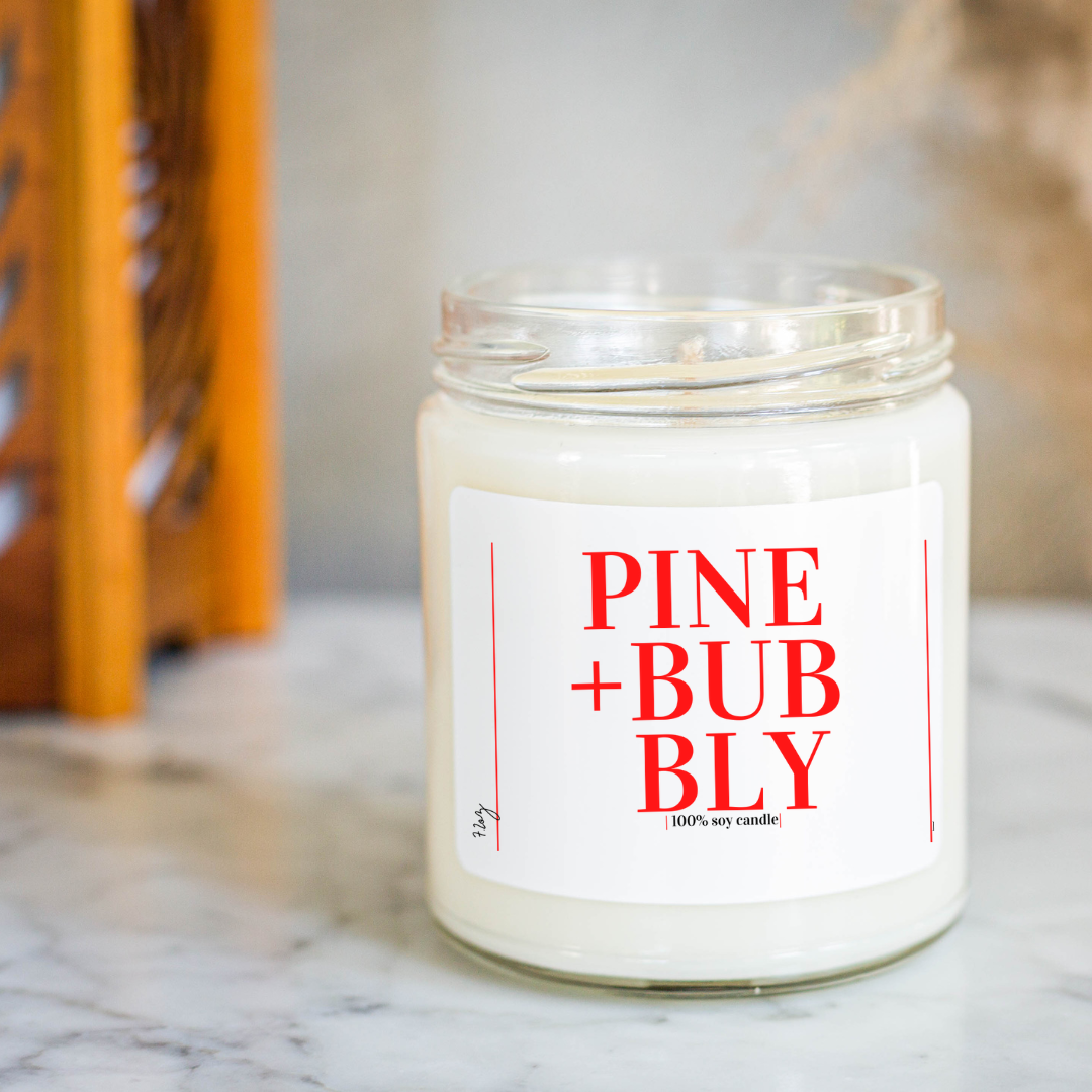 Pine & Bubbly Candle